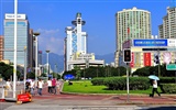 Fuzhou calle con el disparo (foto de Obras del cambio)