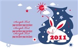 Année du papier peint Rabbit calendrier 2011 (2) #13