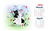 Year of the Rabbit 2011 calendar wallpaper (2) #16