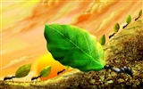 Colorful hand-painted wallpaper landscape ecology (3) #5