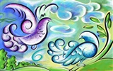 Living hand-painted wallpaper widescreen (8) #6