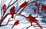 Vector wallpaper winter photo #11