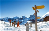 Swiss fond d'écran de neige en hiver