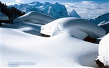 Schweizer Winter Schnee Tapete #14