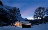 Swiss fond d'écran de neige en hiver #19