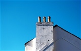 City blue sky wallpaper #16