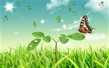 Photoshop sunny summer landscape wallpaper (1)