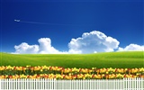 Photoshop sonnigen Sommertag Landschaft Wallpaper (1) #18