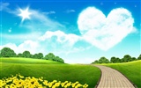 Photoshop sunny summer landscape wallpaper (2) #1