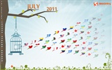 Juillet 2011 Calendar Wallpaper (1) #14