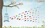 Juli 2011 Kalender Wallpaper (1) #14