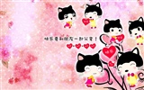 Baby cat cartoon wallpaper (1)