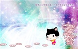 Bebé gato de dibujos animados fondos de pantalla (1) #8
