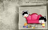 Baby cat cartoon wallpaper (1) #13