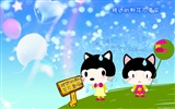 Baby cat cartoon wallpaper (2)