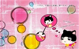 Baby-Katze Cartoon wallpaper (3)