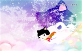 Baby cat cartoon wallpaper (3) #4