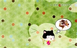 Bebé gato de dibujos animados fondos de pantalla (3) #10