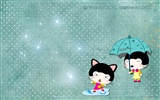 Bebé gato de dibujos animados fondos de pantalla (5) #5