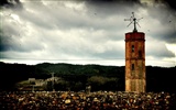 Spanien Girona HDR-Stil Hintergrundbilder #2