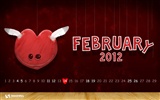 Februar 2012 Kalender Wallpaper (2) #2