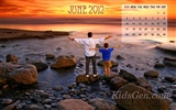 Calendario de junio de 2012 fondos de pantalla (2) #17
