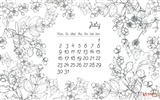 Juillet 2012 fonds d'écran calendrier (1) #14