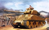 軍事坦克裝甲 高清繪畫壁紙 #10