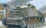 Military tanks, armored HD painting wallpapers #12