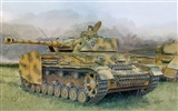 Tanques blindados militares, fondos de pantalla de pintura de alta definición #14