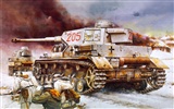 Military tanks, armored HD painting wallpapers #15