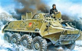 軍事坦克裝甲 高清繪畫壁紙 #19