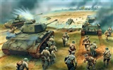 Vojenské tanky, obrněná HD obraz na plochu