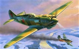 Military aircraft flight exquisite painting wallpapers #20