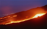 Sopečná erupce nádherné krajiny tapety #6