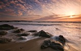 Windows 7 Wallpapers: Sunset Sunrise Beach #1