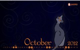 Октябрь 2012 Календарь обои (1) #8