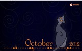 Octobre 2012 Calendar Wallpaper (1) #8