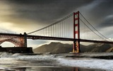 Windows 8 official panoramic wallpaper, cityscapes, Bridge, Horizon