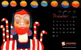 Décembre 2012 Calendar Wallpaper (1) #14