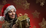 Beautiful Christmas girl HD wallpaper (2) #14