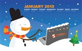 January 2013 Calendar wallpaper (1) #15