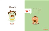 February 2013 Calendar wallpaper (1) #8