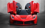 2013 페라리 LaFerrari 붉은 supercar HD 배경 화면