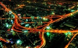 Charming city night HD Wallpaper