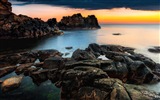 Blue sea coast landscape HD wallpapers #3