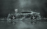 Salpicaduras gotas de agua, hermoso auto wallpaper diseño creativo #2