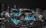 Wassertropfen spritzen, schönes Auto kreative Design Tapeten #11