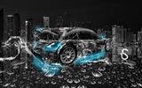 Salpicaduras gotas de agua, hermoso auto wallpaper diseño creativo #11