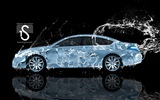 Salpicaduras gotas de agua, hermoso auto wallpaper diseño creativo #15